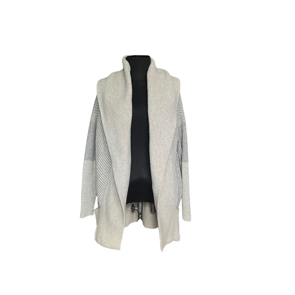 ✨𝐕𝐈𝐍𝐂𝐄 Cashmere/Wool-Blend Open-Front Cardigan Coat